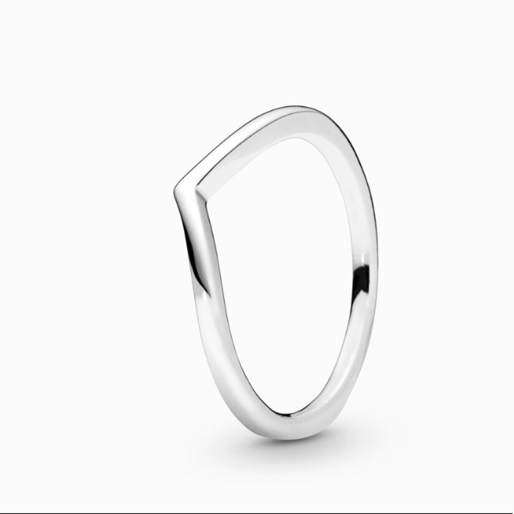 Authentic PANDORA Wishbone Sterling Silver Ring, PreOwned